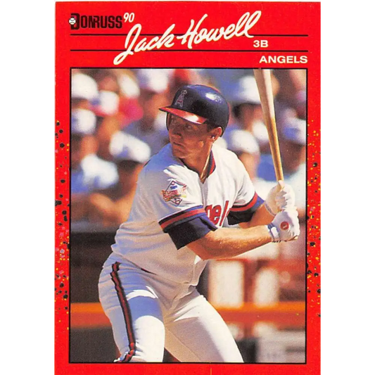 1990 Donruss #254 Jack Howell VG-EX California Angels Baseball Card Image 1