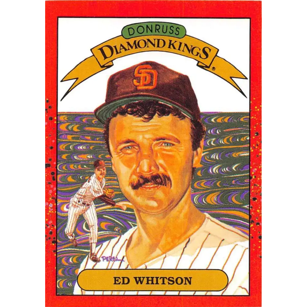 1990 Donruss #26 Ed Whitson DK DP VG-EX San Diego Padres Baseball Card Image 1