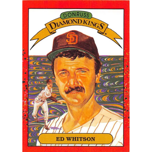 1990 Donruss #26 Ed Whitson DK DP VG-EX San Diego Padres Baseball Card Image 1