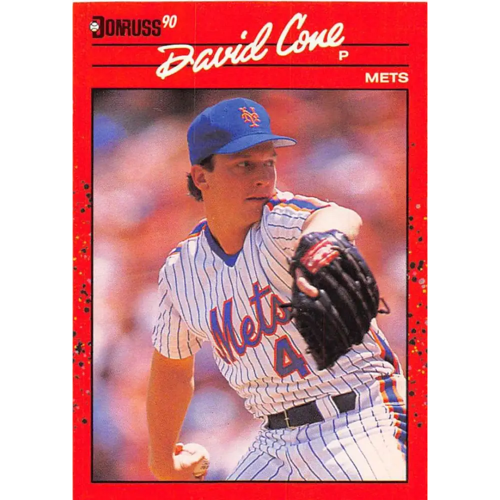 1990 Donruss #265 David Cone VG-EX New York Mets Baseball Card Image 1