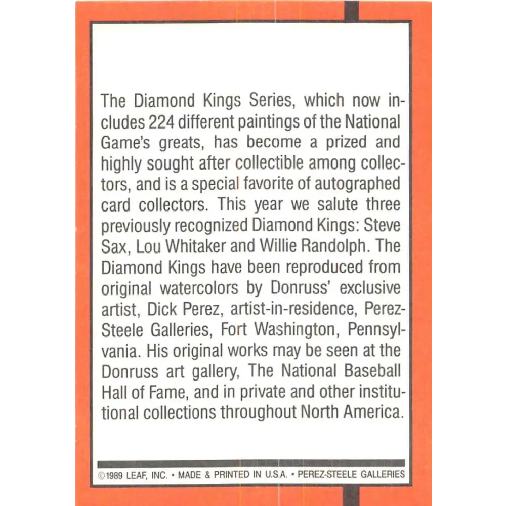 1990 Donruss #27 Checklist DK VG-EX Various Baseball Card Image 2