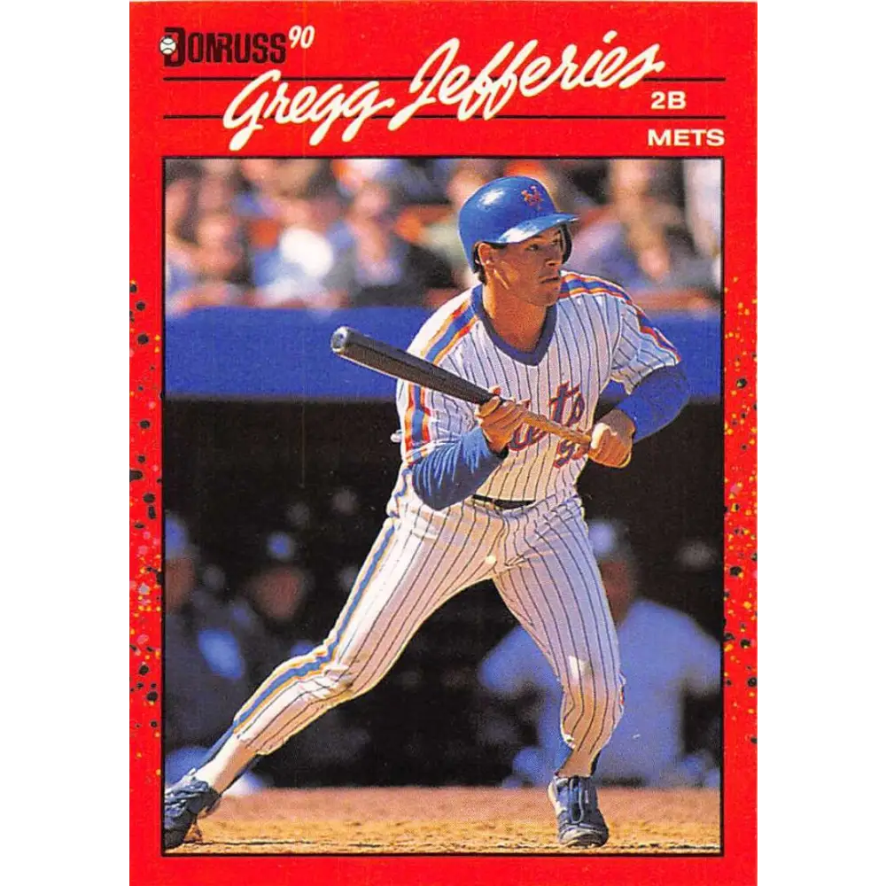 1990 Donruss #270 Gregg Jefferies VG-EX New York Mets Baseball Card Image 1