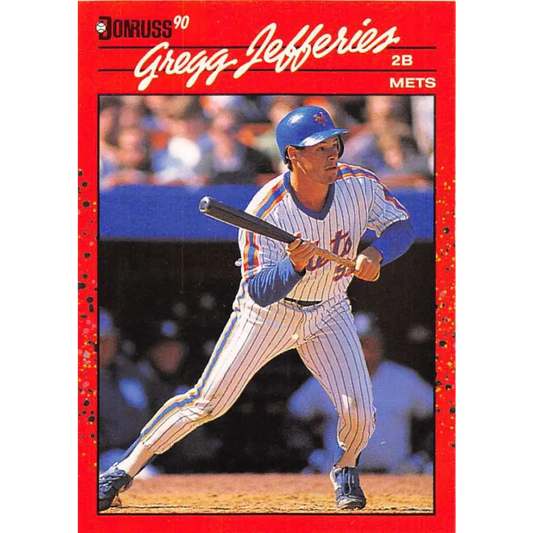1990 Donruss #270 Gregg Jefferies VG-EX New York Mets Baseball Card Image 1