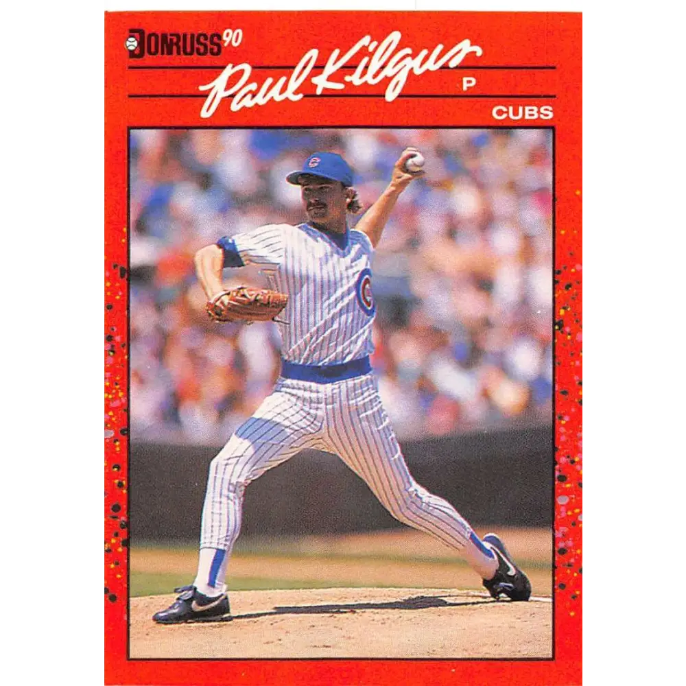 1990 Donruss #276 Paul Kilgus VG-EX Chicago Cubs Baseball Card Image 1
