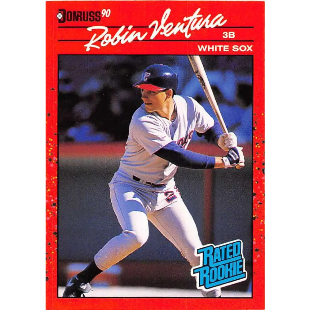 1990 Donruss #28 Robin Ventura VG-EX Chicago White Sox Baseball Card Image 1