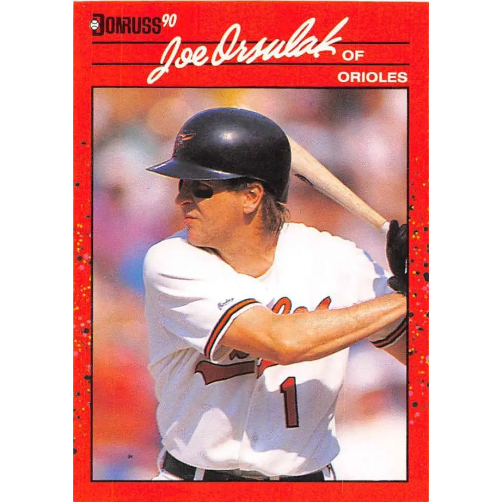 1990 Donruss #287 Joe Orsulak VG-EX Baltimore Orioles Baseball Card Image 1