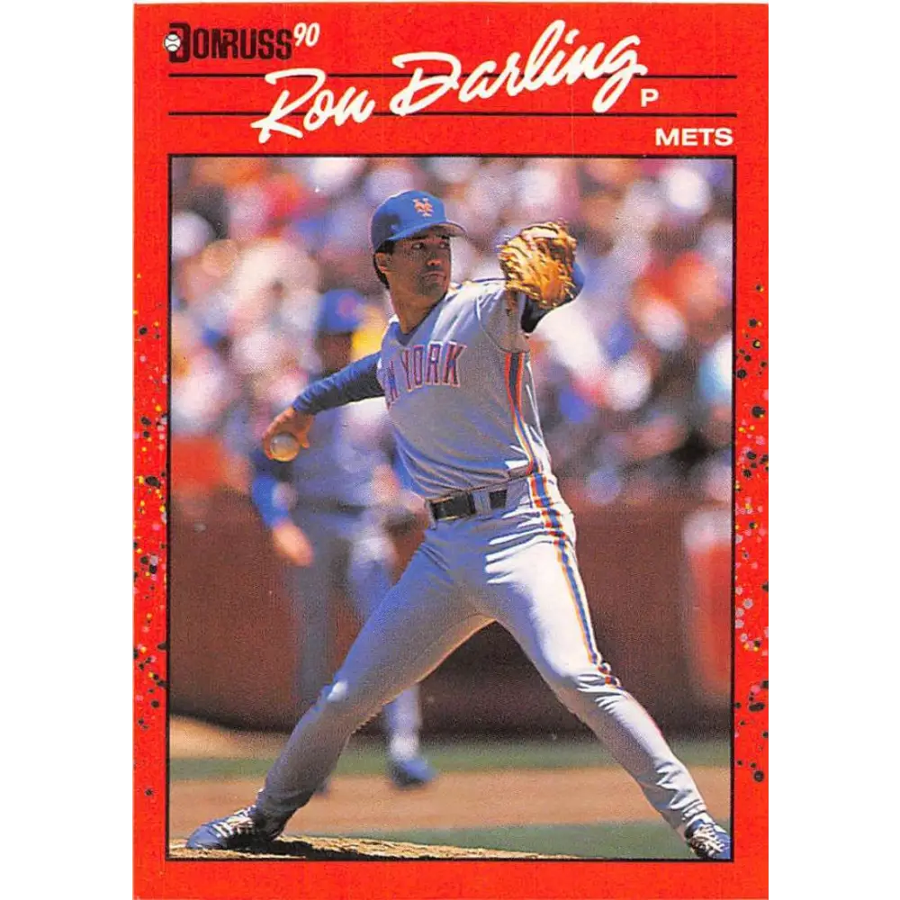 1990 Donruss #289 Ron Darling VG-EX New York Mets Baseball Card Image 1