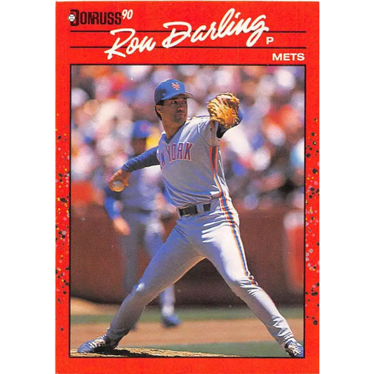 1990 Donruss #289 Ron Darling VG-EX New York Mets Baseball Card Image 1