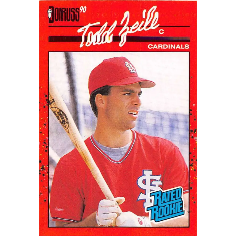1990 Donruss #29 Todd Zeile VG-EX St. Louis Cardinals Baseball Card Image 1