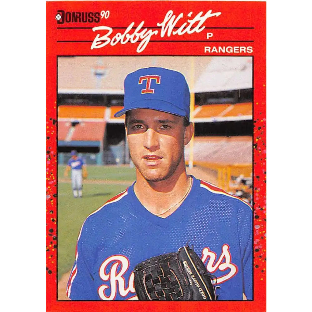 1990 Donruss #292 Bobby Witt VG-EX Texas Rangers Baseball Card Image 1