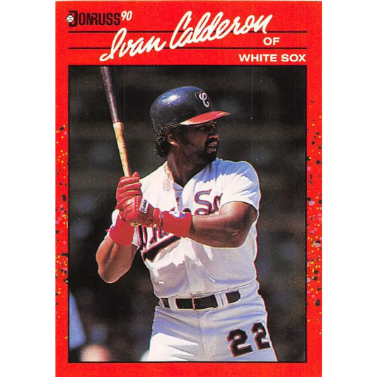 1990 Donruss #294 Ivan Calderon VG-EX Chicago White Sox Baseball Card Image 1