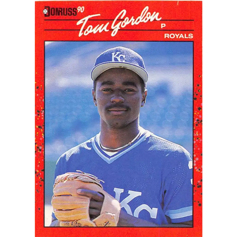 1990 Donruss #297 Tom Gordon VG-EX Kansas City Royals Baseball Card Image 1