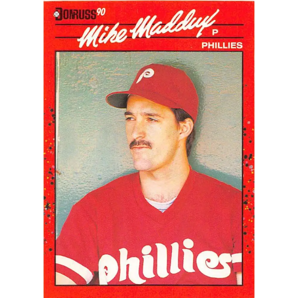 1990 Donruss #312 Mike Maddux VG-EX Philadelphia Phillies Baseball Card Image 1