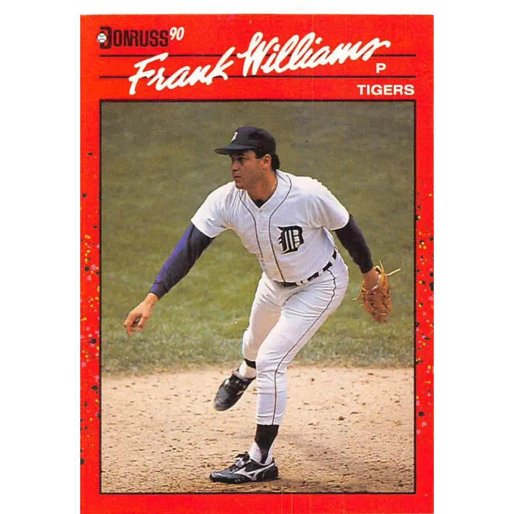 1990 Donruss #327 Frank Williams VG-EX Detroit Tigers Baseball Card Image 1