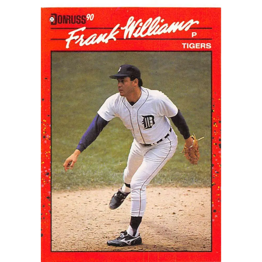 1990 Donruss #327 Frank Williams VG-EX Detroit Tigers Baseball Card Image 1