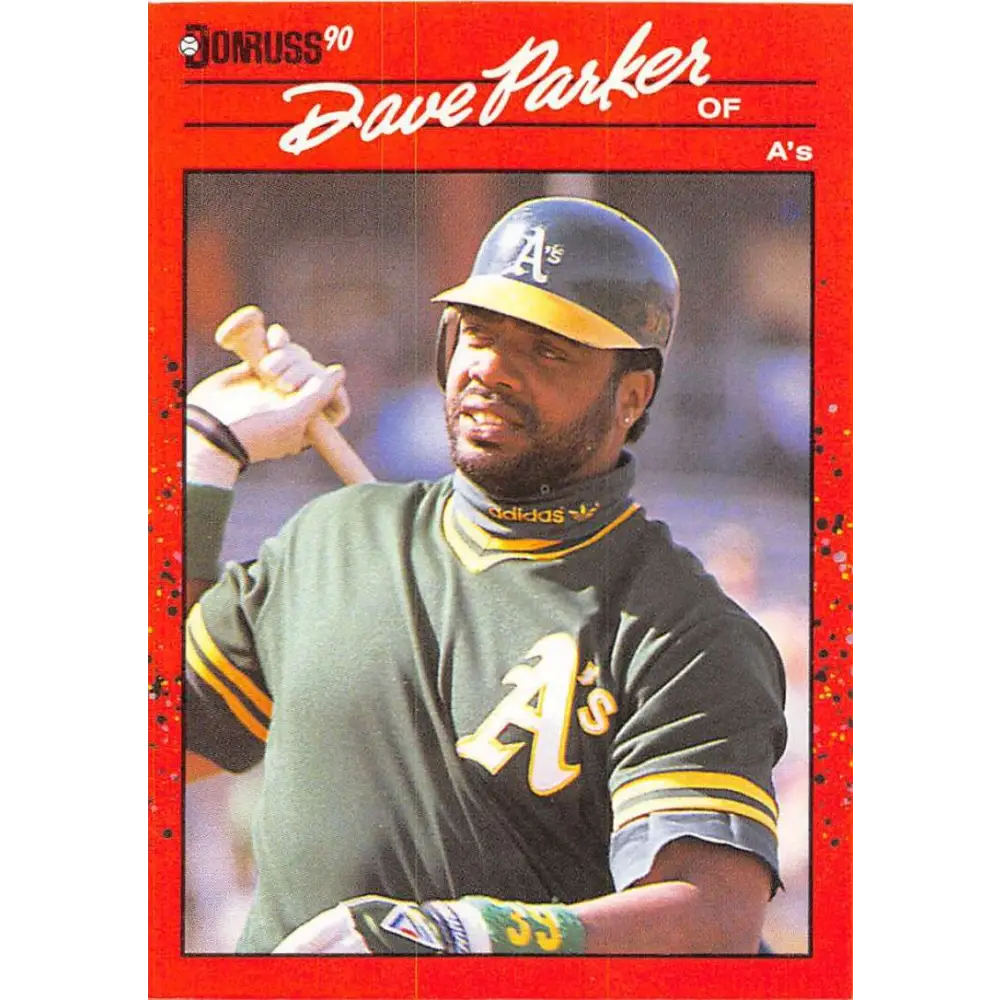1990 Donruss #328 Dave Parker VG-EX Oakland Athletics Baseball Card Image 1