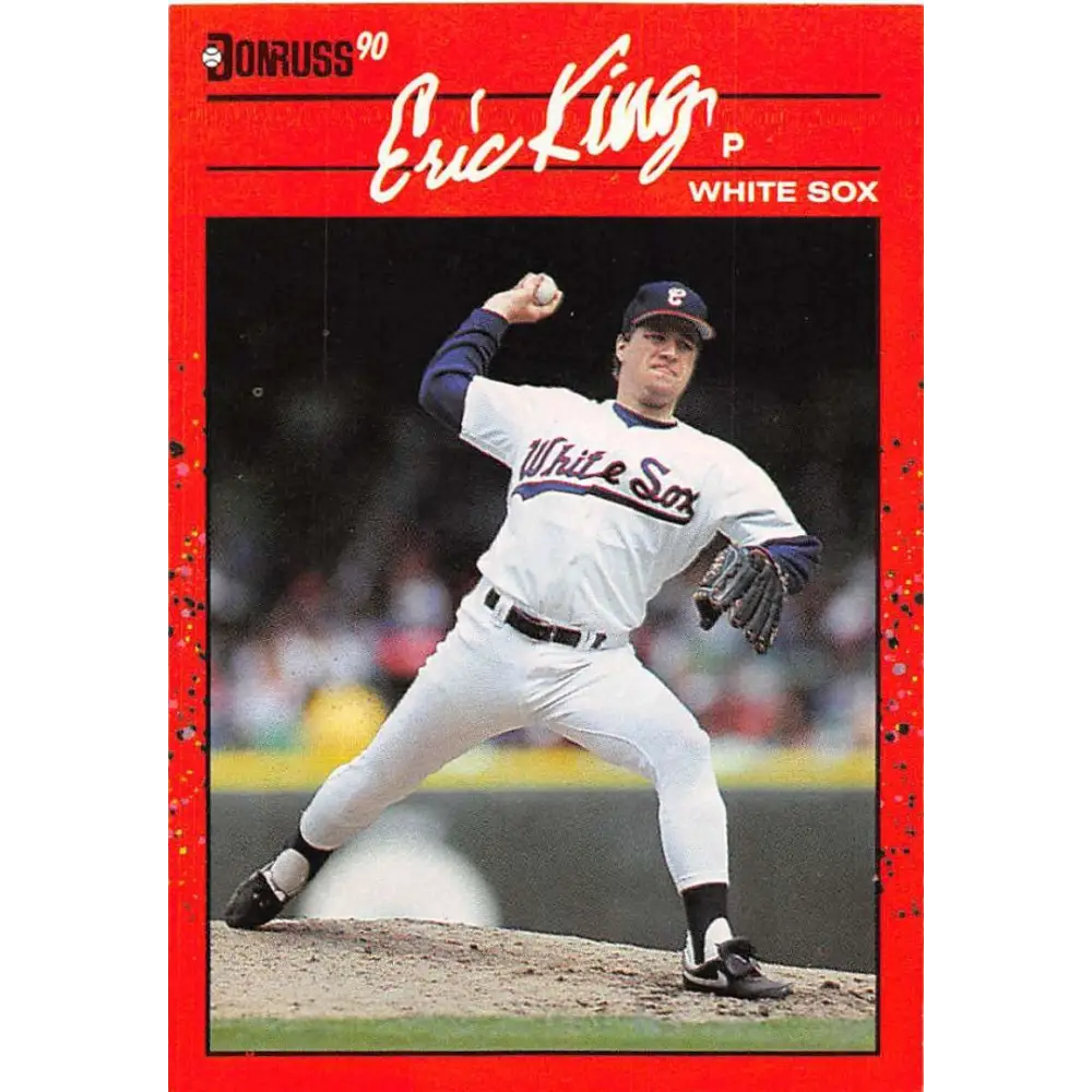 1990 Donruss #337 Eric King VG-EX Chicago White Sox Baseball Card Image 1