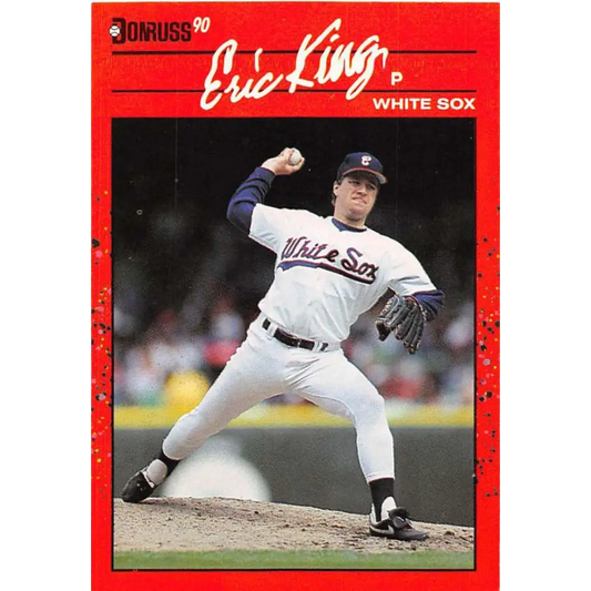 1990 Donruss #337 Eric King VG-EX Chicago White Sox Baseball Card Image 1