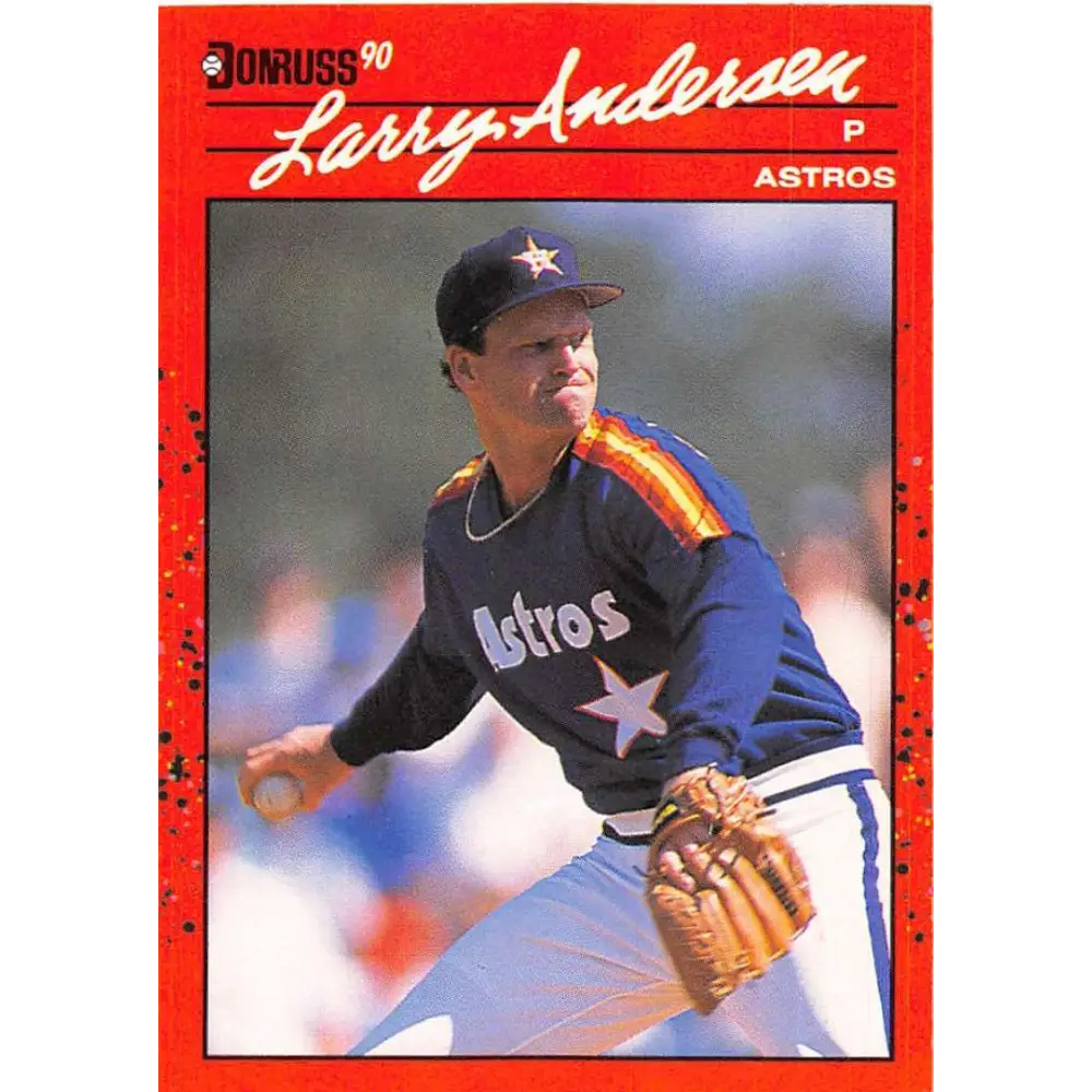 1990 Donruss #359 Larry Andersen VG-EX Houston Astros Baseball Card Image 1