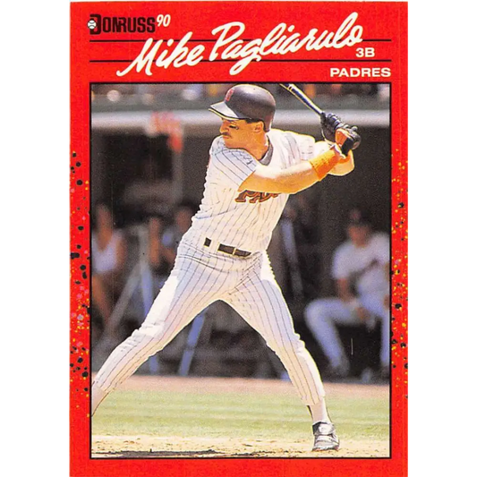 1990 Donruss #364 Mike Pagliarulo VG-EX San Diego Padres Baseball Card Image 1