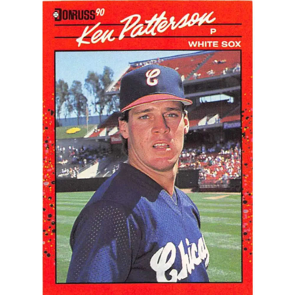 1990 Donruss #371 Ken Patterson VG-EX Chicago White Sox Baseball Card Image 1