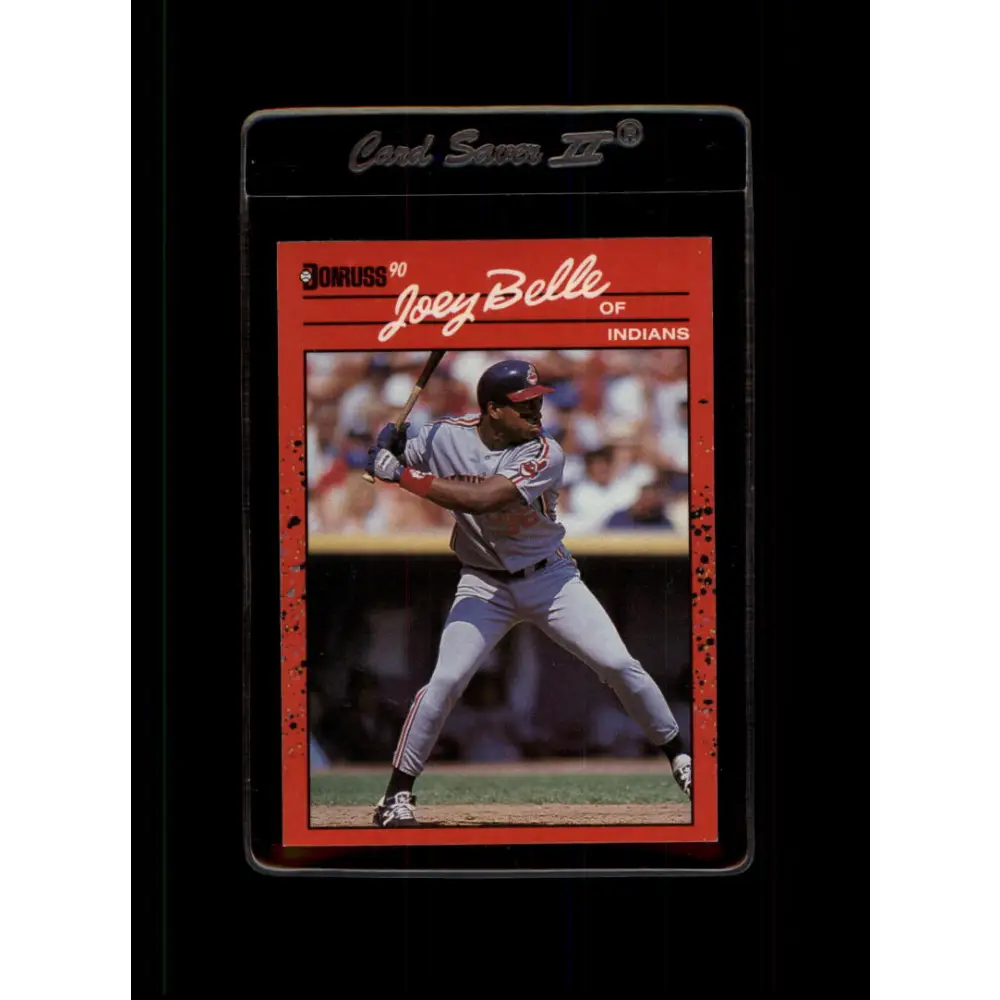 1990 Donruss #390 Albert Belle VG-EX Cleveland Indians Baseball Card Image 1