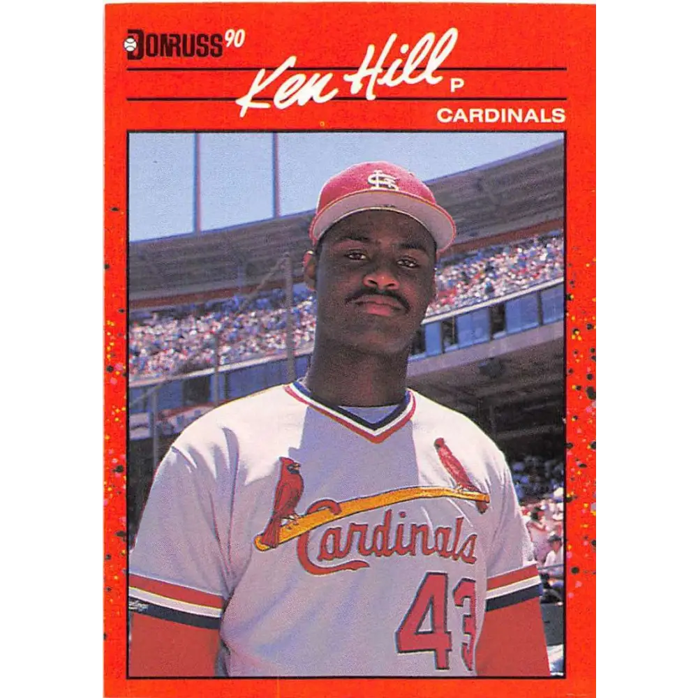 1990 Donruss #397 Ken Hill VG-EX St. Louis Cardinals Baseball Card Image 1