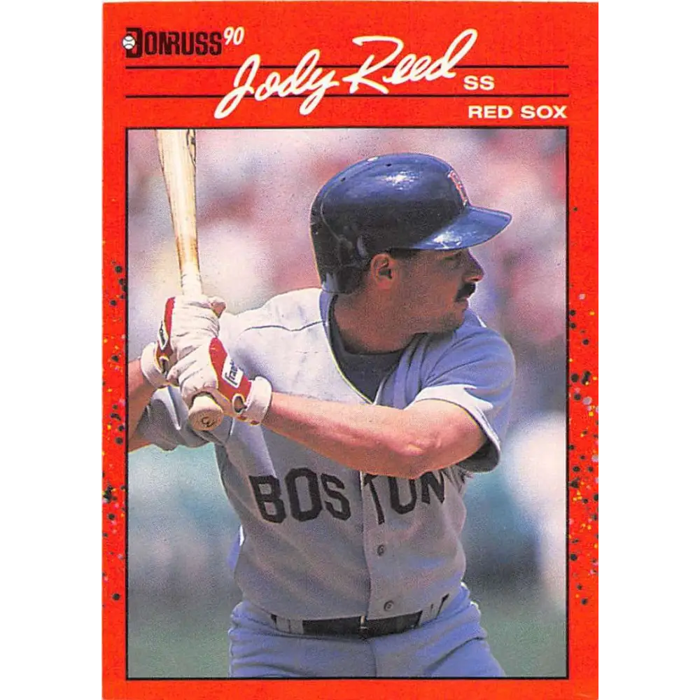 1990 Donruss #398 Jody Reed VG-EX Boston Red Sox Baseball Card Image 1