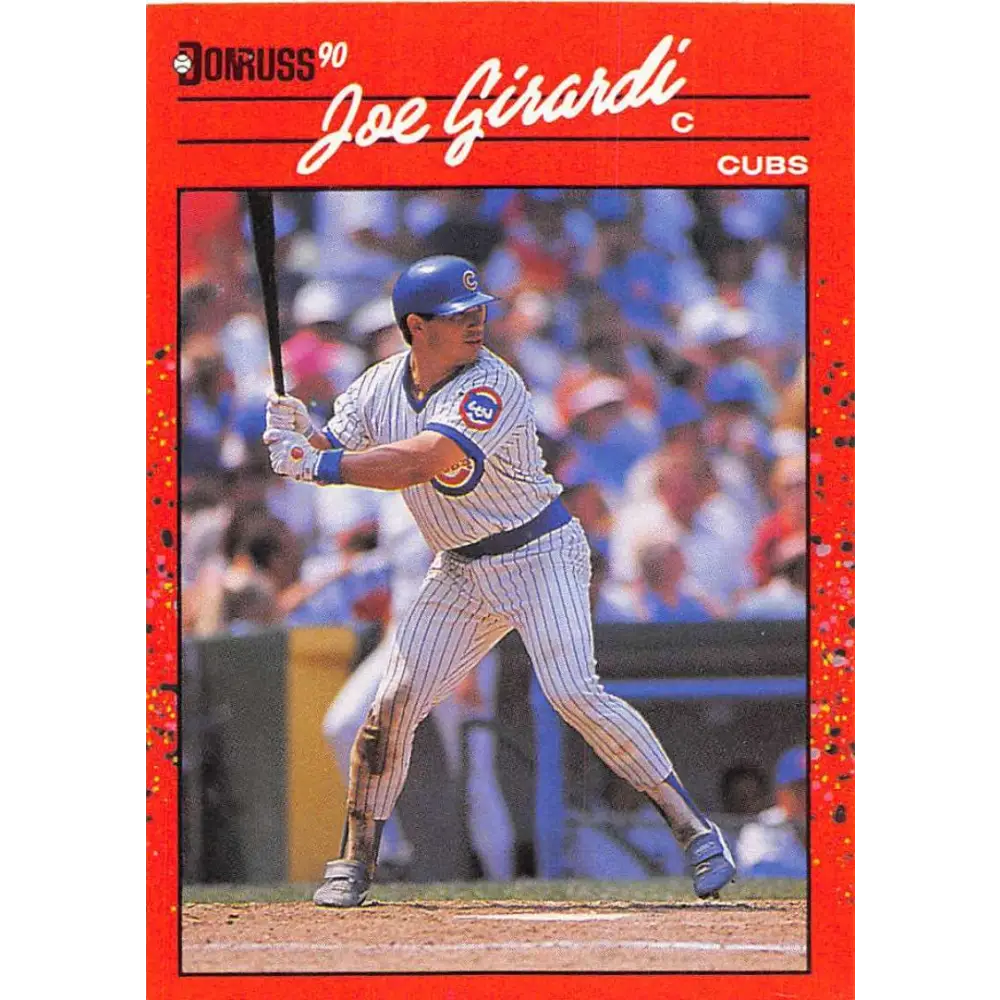 1990 Donruss #404 Joe Girardi VG-EX Chicago Cubs Baseball Card Image 1
