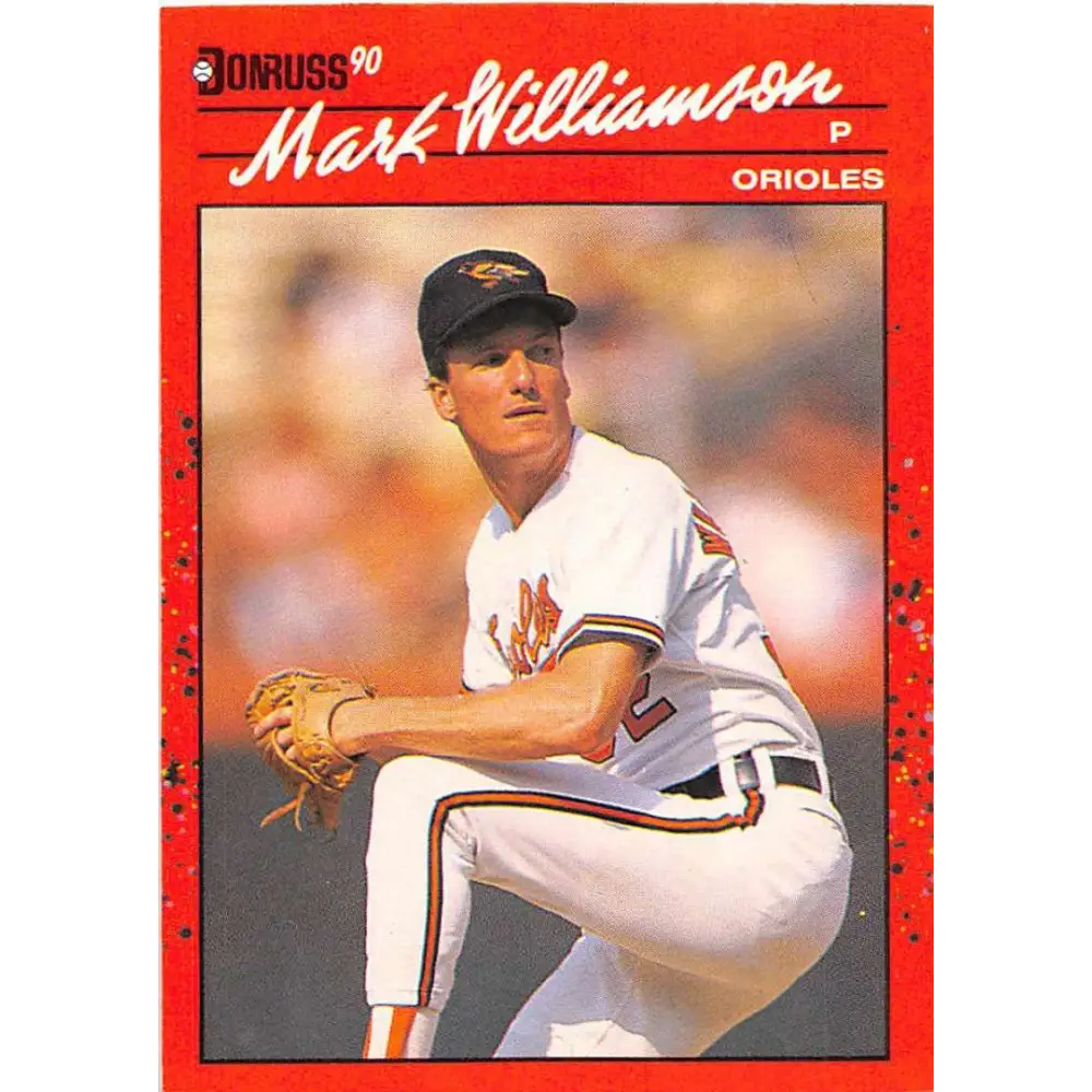 1990 Donruss #406 Mark Williamson VG-EX Baltimore Orioles Baseball Card Image 1
