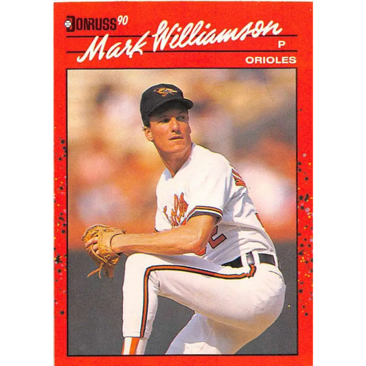 1990 Donruss #406 Mark Williamson VG-EX Baltimore Orioles Baseball Card Image 1