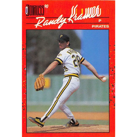 1990 Donruss #409 Randy Kramer VG-EX Pittsburgh Pirates Baseball Card Image 1
