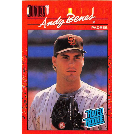 1990 Donruss #41 Andy Benes VG-EX San Diego Padres Baseball Card Image 1
