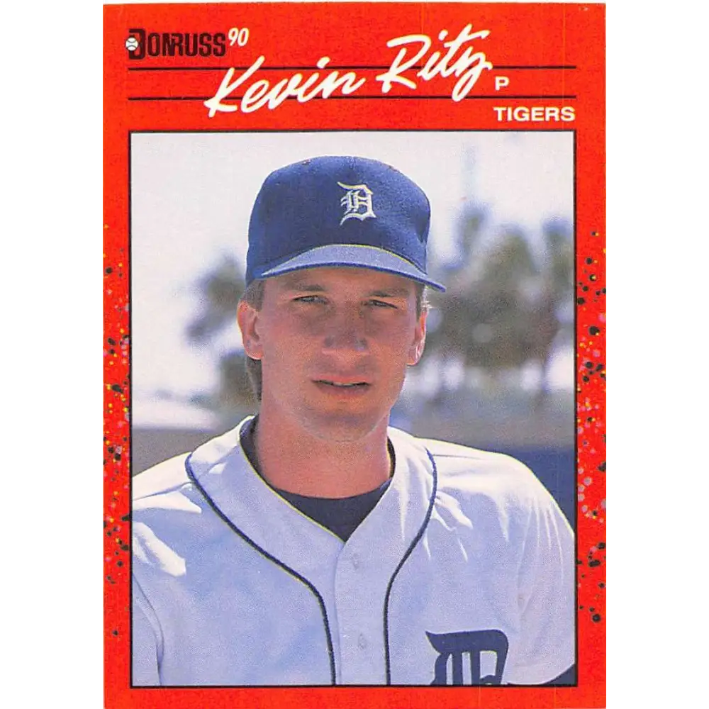 1990 Donruss #415 Kevin Ritz VG-EX RC Rookie Detroit Tigers Baseball Card Image 1