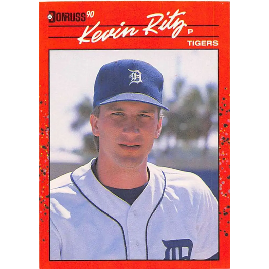 1990 Donruss #415 Kevin Ritz VG-EX RC Rookie Detroit Tigers Baseball Card Image 1
