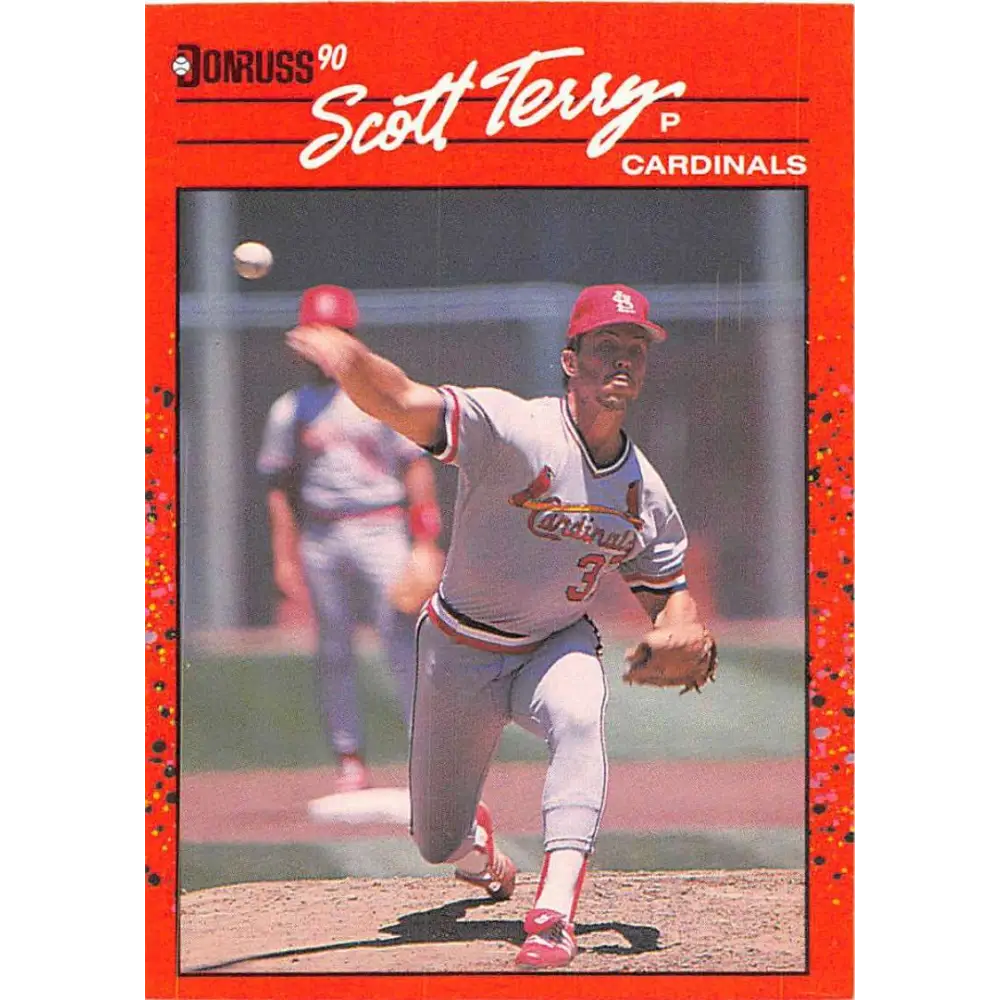 1990 Donruss #418 Scott Terry VG-EX St. Louis Cardinals Baseball Card Image 1