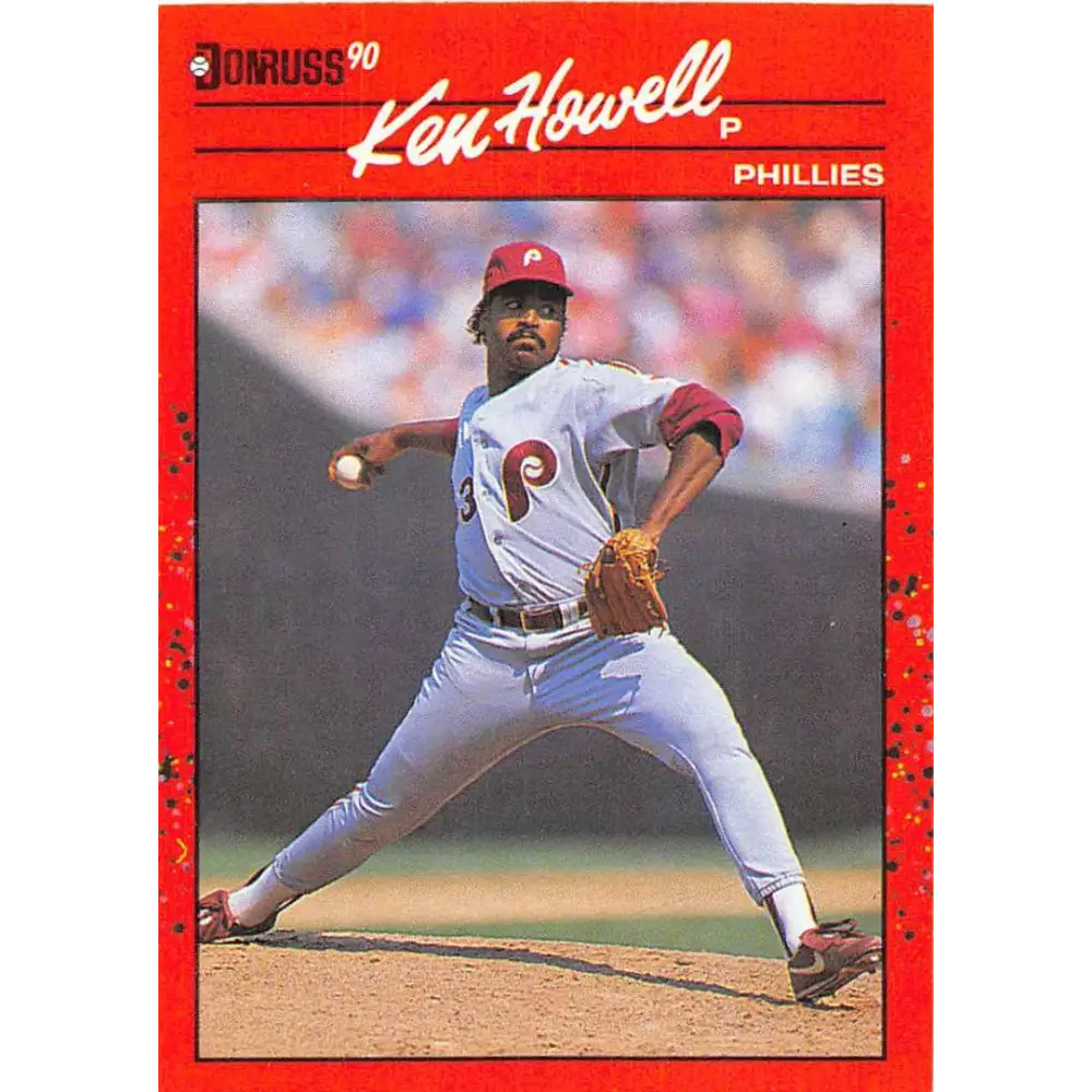 1990 Donruss #430 Ken Howell VG-EX Philadelphia Phillies Baseball Card Image 1