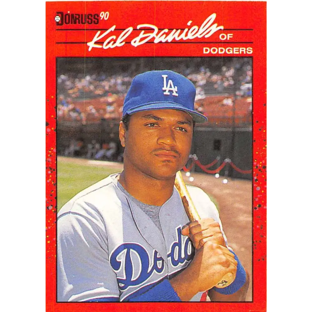 1990 Donruss #432 Kal Daniels VG-EX Los Angeles Dodgers Baseball Card Image 1