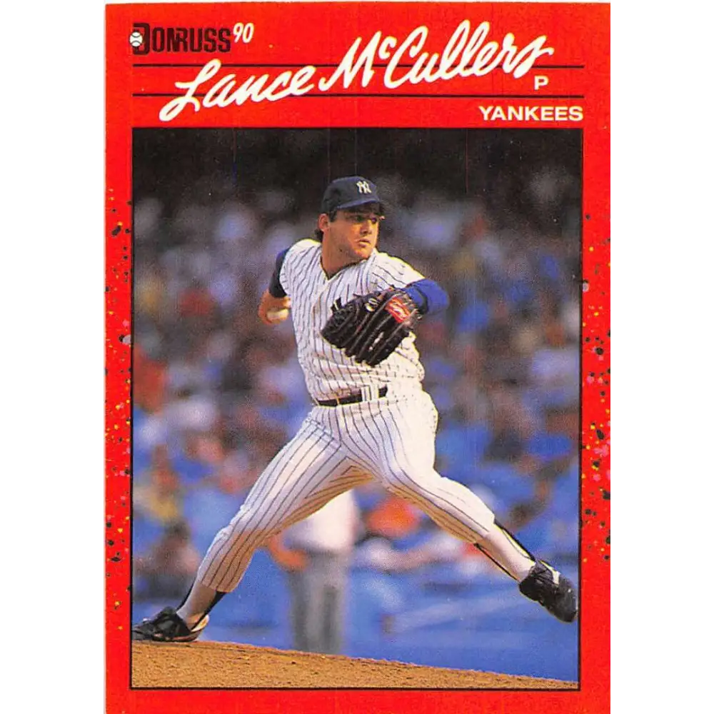 1990 Donruss #433 Lance McCullers VG-EX New York Yankees Baseball Card Image 1