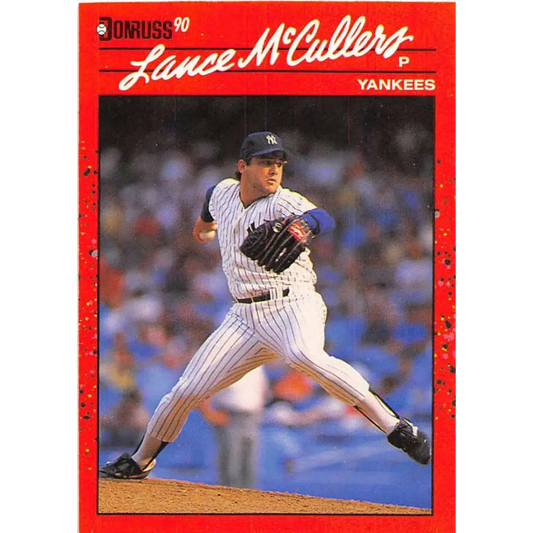 1990 Donruss #433 Lance McCullers VG-EX New York Yankees Baseball Card Image 1