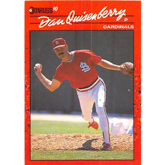 1990 Donruss #437 Dan Quisenberry VG-EX St. Louis Cardinals Baseball Card Image 1