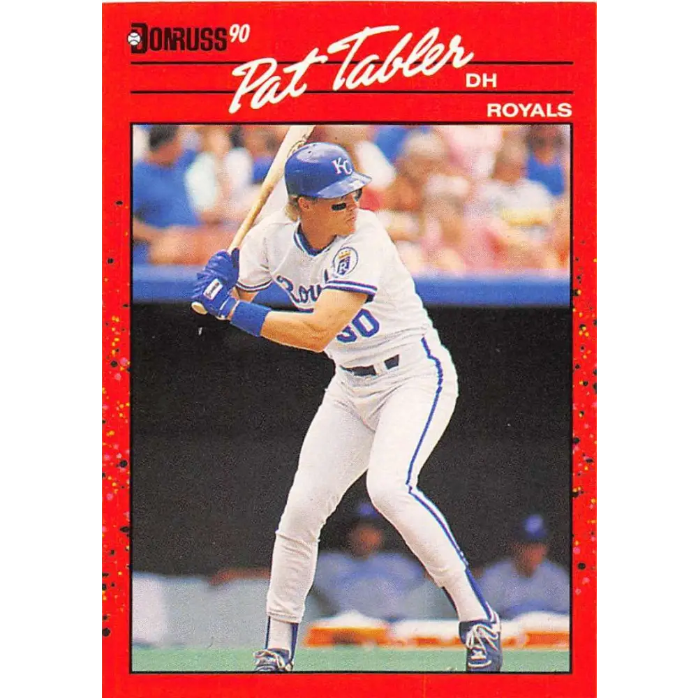 1990 Donruss #444 Pat Tabler VG-EX Kansas City Royals Baseball Card Image 1