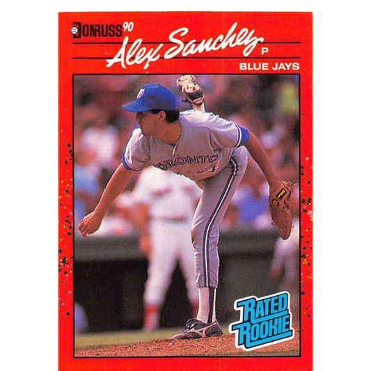 1990 Donruss #45 Alex Sanchez DP VG-EX Toronto Blue Jays Baseball Card Image 1