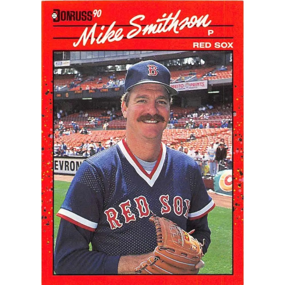 1990 Donruss #464 Mike Smithson VG-EX Boston Red Sox Baseball Card Image 1