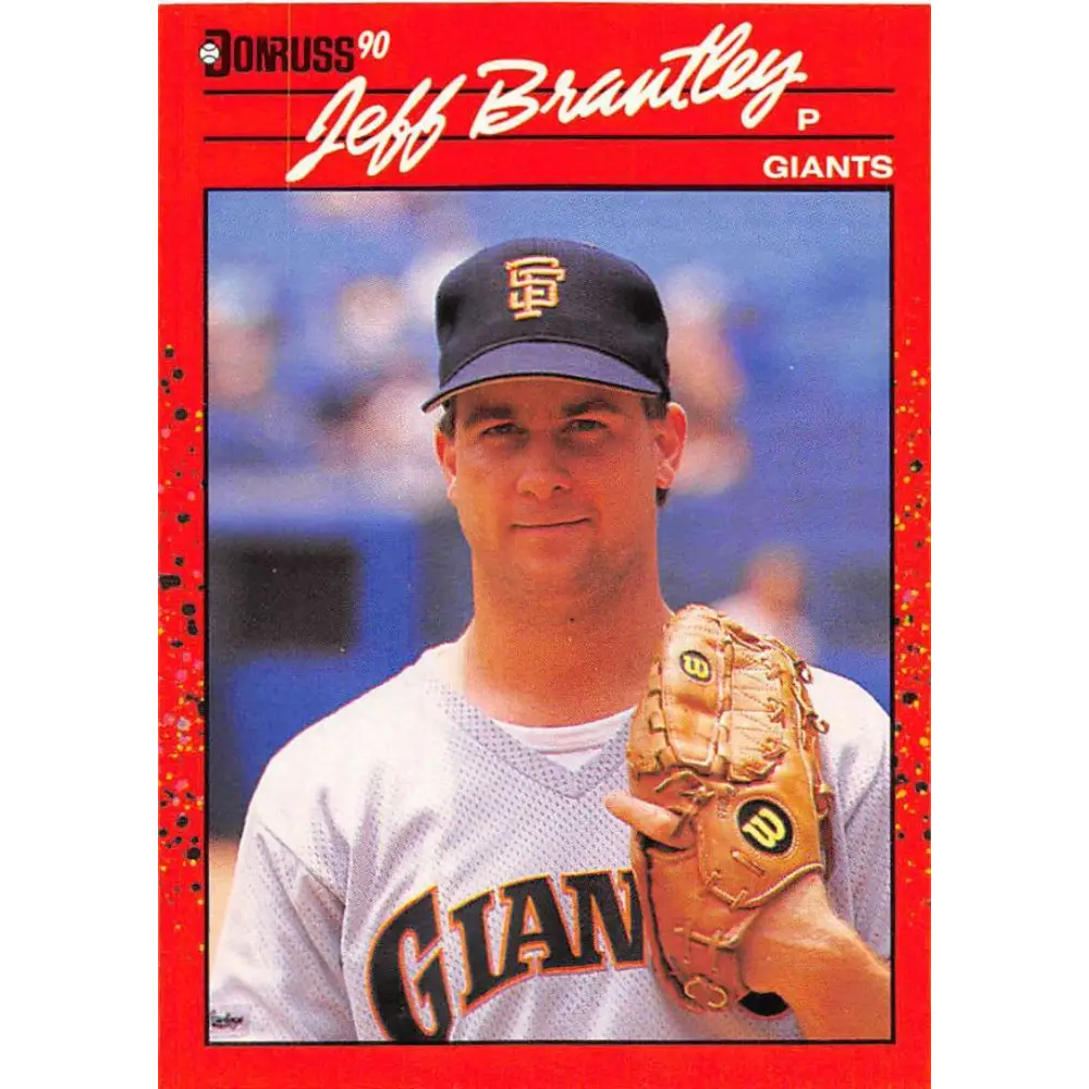 1990 Donruss #466 Jeff Brantley VG-EX San Francisco Giants Baseball Card Image 1