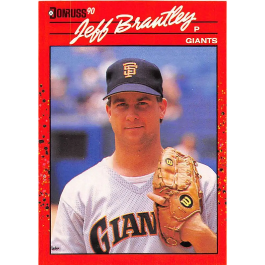 1990 Donruss #466 Jeff Brantley VG-EX San Francisco Giants Baseball Card Image 1