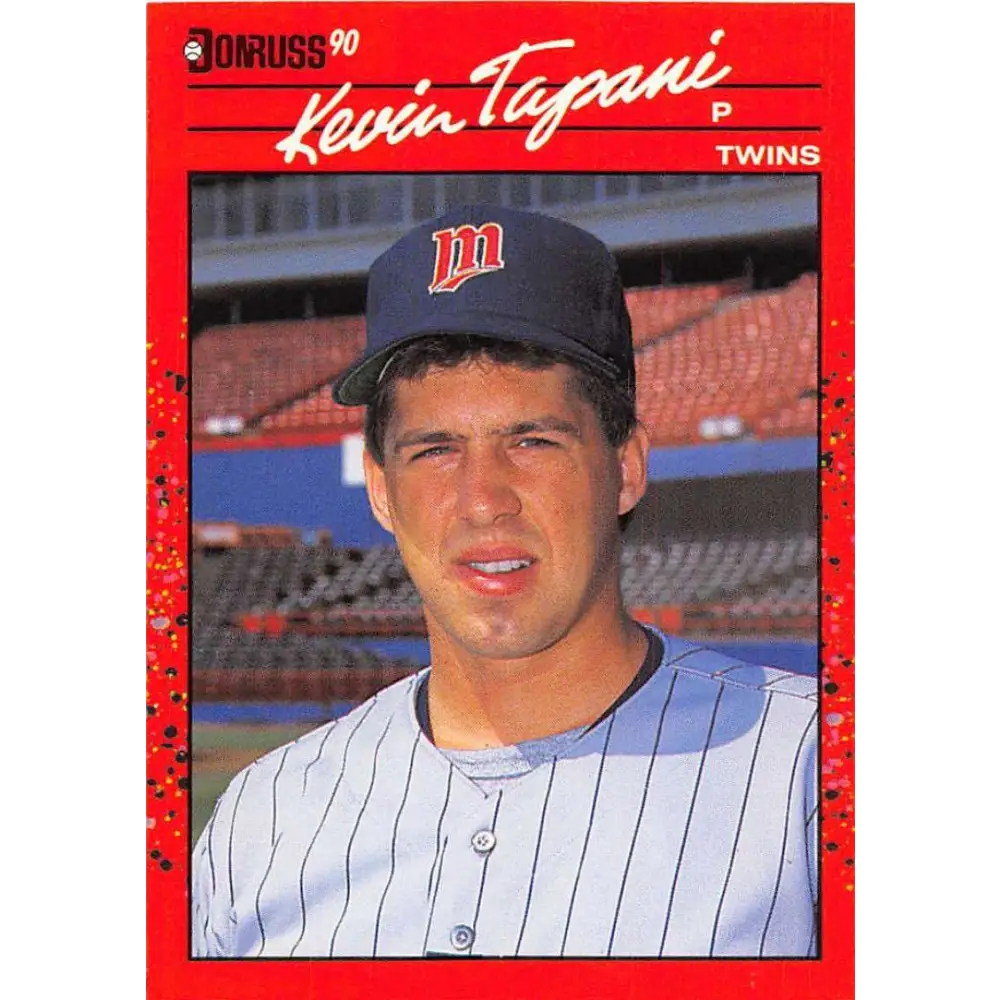 1990 Donruss #473 Kevin Tapani VG-EX RC Rookie Minnesota Twins Baseball Card Image 1