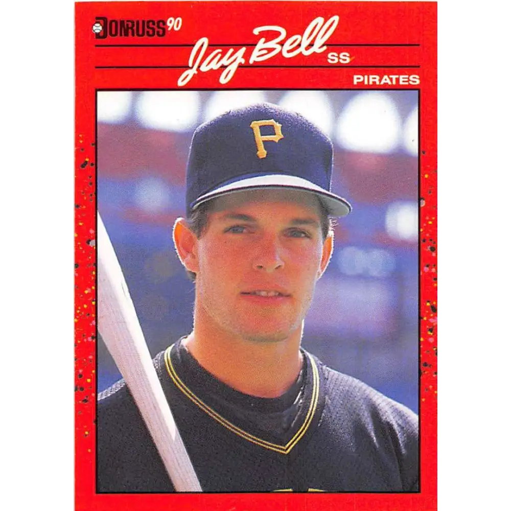 1990 Donruss #488 Jay Bell VG-EX Pittsburgh Pirates Baseball Card Image 1