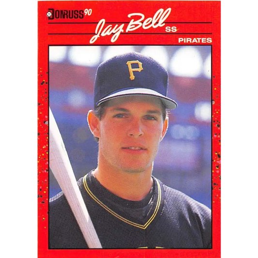 1990 Donruss #488 Jay Bell VG-EX Pittsburgh Pirates Baseball Card Image 1