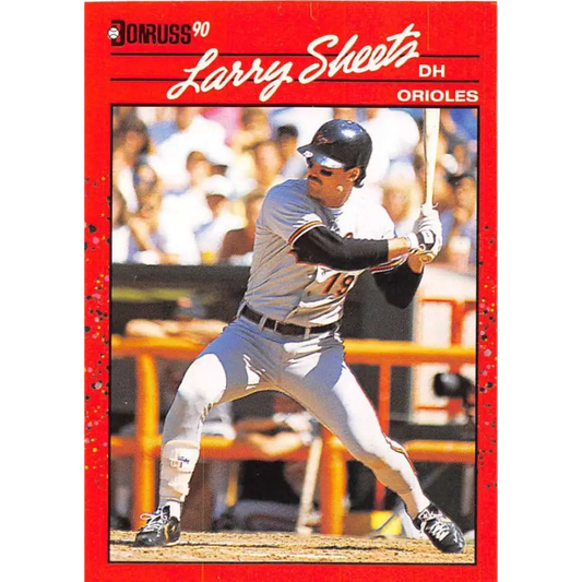 1990 Donruss #495 Larry Sheets VG-EX Baltimore Orioles Baseball Card Image 1